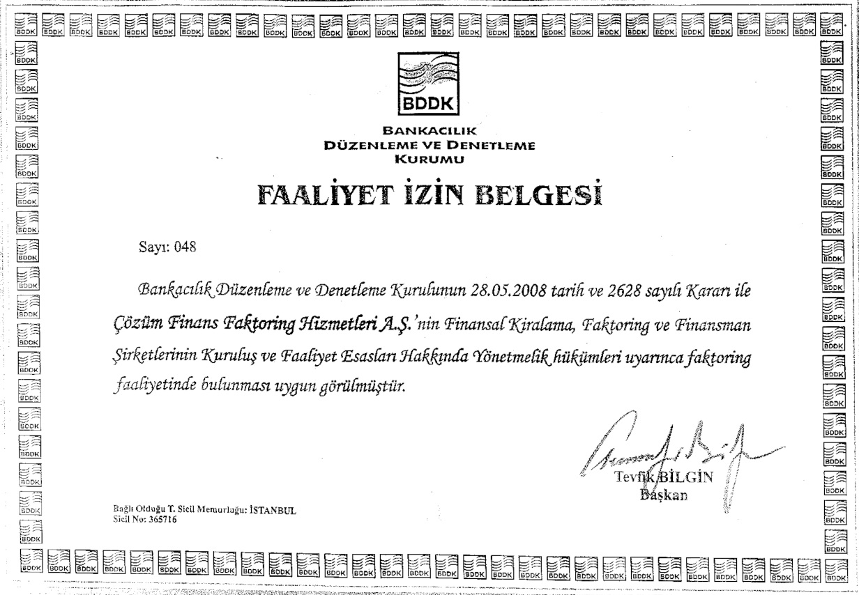 Faaliyet İzin Belgesi